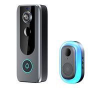 MIOLLYBO New Smart WiFi Doorbell & Security Cam in One, Full-Color Night Vision, Two-Way Talk, Motion Alerts, Auto Snapshots and Local Recordings Compatible with Smart App
