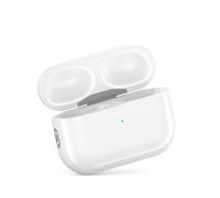 MIOLLYBO Replacement Wireless Charging Case for AirPods Pro 1st & 2nd Generation, Compatible with AirPods Pro Gen with Bluetooth Pairing, Sync Button & Type-C Port, White (Earbuds Not Included)