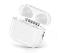 MIOLLYBO Wireless Charging Case Compatible with AirPods 3rd Generation, Replacement Charging Case with Bluetooth Pairing for AirPods 3rd, Sync Button & Lightning Port (White)