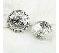 MIONGKI 10pcs/lot 15/20/25mm Vintage Metal Clothing Buttons Crown Design British Jacket Buttons Clothes Decorative Buttons