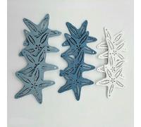 MIONGKI Mum birthday gifts Wooden Home Decorations Carving Hollow Shells Scallops Starfish Crafts Summer Ocean Holiday 12pcs