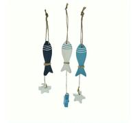 MIONGKI New home giftsCrafts Mediterranean Starfish Hung Fish Nautical Decor Hang Decorated Marine Pendant 3Pcs/Set