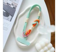 MIONGKI Trendy Mobile Phone Universal Dopamine Color Handmade Strap Outdoors Commute Portable Short Wrist Rope Keychain