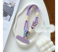 MIONGKI Trendy Mobile Phone Universal Dopamine Color Handmade Strap Outdoors Commute Portable Short Wrist Rope Keychain