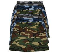 MioRalini 6 Men's Cotton Boxer, Model: 6 Pairs Button Fly Camo 01 4X Large (16.0 in)