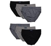 MioRalini 6 Mens Cotton Brief, Article: 6 Pairs Without Fly Set12, Size: X Large