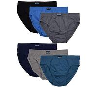 MioRalini 6 Mens Cotton Brief, Article: 6 Pairs Without Fly Set18, Size: Large