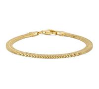 MIORE 18CT Gold Plated 925 Sterling Silver Bracelet For Women, Gold Plated Solid Silver Bracelet 19cm, Hypoallergenic Jewellery For Women Made in Italy, Delivered In Jewellery Box