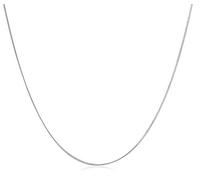 MIORE Curb Chain Necklace for Women, 9 ct 375 Yellow Gold/White Gold, 1.5mm Thickness, 45cm Length, Classic Yellow Gold Chain, Spring Ring Clasp, Made in Italy, Comes in Jewellery Box