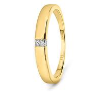 MIORE diamond engagement ring in 9 kt 375/1000 yellow gold with 0.02 ct brilliant cut diamonds