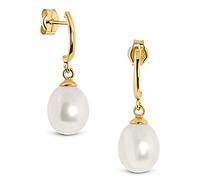 Miore Earrings Women Drop earrings Freshwater Pearls Yellow Gold 14 Kt / 585