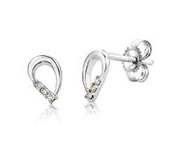 Miore Earrings Women studs White Gold 9 Kt / 375 Diamonds 0.04 ct