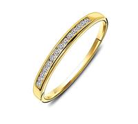 Miore Ring Women Eternity Diamonds 0.10 ct White Gold 18 Kt / 750