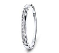 Miore Women's 18 ct White Gold Round Diamond Eternity Ring