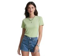 MioRoim Women's Basic Short Sleeve T Shirts - Plain Casual Summer Tops Multiple Colors Breathable Crew Neck Shirt (UK, Alpha, XL, Regular, Regular, Green)