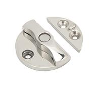 Miosugo 316 Stainless Steel Marine Latch, 45mm 180° Rotary Boat Door Catch, Saltwater Corrosion Resistant for Marines Yachts (Round)