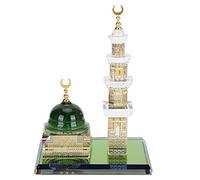Miosugo Muslim Kaaba Dome Mosque, Islamic Table Decoration, Miniature Kaaba Souvenir, Car Decoration with Mosque Design, Office Decoration for Muslims, Car Decor Crafts