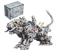 Mious 3D Metal Puzzle Kit for Adult, DIY Assembly Mechanical Bengal Tiger Model Kits, 3D Jigsaw Steampunnk Puzzle to Build, 18 X 8 X 12CM
