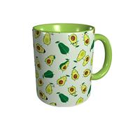 Miowjals Cute Avocado Novelty Coffee Mugs Funny Green Ceramic Coffee Cups With Handle,Dishwasher Microwave Safe,Lovely Gift For Boys Girls Friends