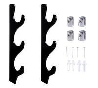 MiOYOOW 1-Pair Sword Stand, Wall-Mount Sword Holder with 3-Layer Design for Wizard Wand Dagger Lightsaber Display