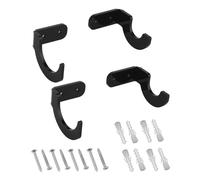 MiOYOOW 2 Pair Baseball Bat Wall Mount, Acrylic Horizontal Baseball Bat Holder Baseball Bat Display Rack Brackets with Hidden Screws for Display