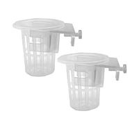 MiOYOOW 2PCS Aquarium Plant Holders, Fish Tank Live Plants Pots with Hole & Screw for Aquarium Plants Decorations