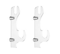 MiOYOOW 2PCS Sword Holders Wall Mount, Acrylic Sword Hanger Displays Double Layer Sword Wall Mounts for Samurai Sword Lightsaber