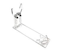 MiOYOOW Acrylic Pistol Display, Clear Gun Stand Holder 5 Height Adjustable Handgun Rack for All Small Pistols