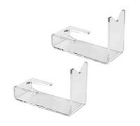 MiOYOOW Acrylic Pistol Stands, 2PCS Clear Acrylic Handgun Holder, Toy Model Gun Display Stand for All Small Pistols Revolver Gun 14 X 6.3 X 7.6cm / 5.5 X 2.5 X 3inch