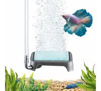 MiOYOOW Aquarium Air Stones, Quiet Fish Air Diffuser with Air Tube/Check Valve/Suction Cup/Regulator for Fish Tanks, Shrimp Aquariums & Small Ponds Hydroponics