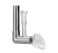 MiOYOOW Aquarium Filter, Stainless Steel Fish Tank Skimmer with Slow Flow Bellmouth Outflow Drains Oil Remover for Aquarium Planted Tank 12/16MM