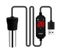 MiOYOOW Aquarium Heater, 15/25W USB Fish Tank Heater with LED Digital Temperature Display Submersible Water Heater for Fish Tanks Under 5L