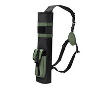MiOYOOW Archery Quiver, Adjustable Arrow Bag Back Arrow Case with Tactical Webbing & Hook and Loop Fastener for Hunting Shooting Training