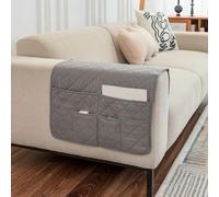 MiOYOOW Armchair Caddy, Large Capacity Sofa Armrest Organizer, 50 * 90cm, Sofa Arm Hanging Storage Holder for Remote Control Magazine Book Eyeglasses