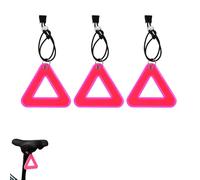 MiOYOOW Bicycle Saddle Reflector, Triangle Hanging Cycling Reflective Sign with Elastic Strap for Walking Running Cycling