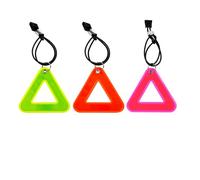 MiOYOOW Bicycle Saddle Reflector, Triangle Hanging Cycling Reflective Sign with Elastic Strap for Walking Running Cycling