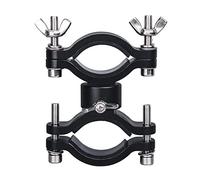 MiOYOOW Bike Flashlight Bracket, Bicycle Front Torch Clip with Soft Pad 360° Rotating Bike Handlebar Light Holder for Cycling Riding