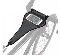 MiOYOOW Bike Sweat Guard, Bicycle Trainer Sweat Net with 6.5" Phone Pouch Sweat Absorbs Bike Frame Sweat Protector Cover for Bicycle Trainer Indoor Cycling Training