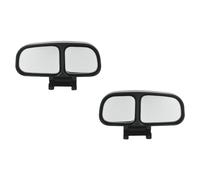 MiOYOOW Blind Spot Mirrors, 2PCS Adjustable Dual-Lens Car Rearview Blind Spot Mirror Auxiliary Rear View Mirror with Self Adhesive for Universal Cars