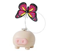 MiOYOOW Cat Exercise Toy, Automatic Rotating Butterfly Kitten Funny Toy Cartoon Interactive Cat Toys for Indoor Cats Kittens Playing Chasing