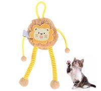 MiOYOOW Cat Plush Toy, Cute Long-Legged Teaser with Bell Hanging Interactive Ball for Cat Kitten Chasing Exercising