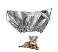 MiOYOOW Cat Shower Caps, Waterproof Pet Bath Ear Covers Breathable Cats Ear Protection with Fastener Tape for Cat Bathing Grooming Raining
