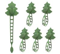 MiOYOOW Christmas Garland Hangers, 6PCS Christmas Silicone Stocking Hooks Reusable Mantel Stocking Holder for Door Frame Fireplace Stairways Decoration