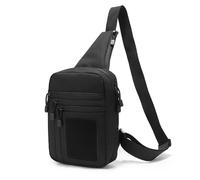 MiOYOOW Crossbody Chest Pack, Waterproof Single Shoulder Bag 2-Way Zipper Sling Backpack with Concealed Holster for Outdoor Traveling Hiking Riding Hunting