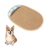 MiOYOOW Dog Cooling Mat, Breathable Cooling Pad with Rounded-Edge Cushion, Washable Puppy Cool Bed for Dogs Cats Indoor Outdoor Use