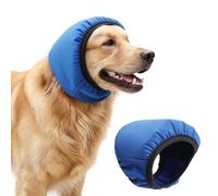 MiOYOOW Dog Ear Muffs, Noise Reduction Dog Head Cover Elastic Pet Calming Hood for Bathing Swimming Water Playing Firework Thunderstorms