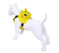 MiOYOOW Dog Harness Backpack, Breathable Pet Harness Vest Bag Cute Frog Pig Tiger Shape Lightweight Self Backpack for Pet Outdoor Training Walking Camping Hiking Travel