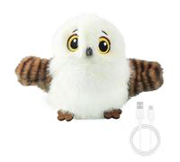 MiOYOOW Flapping Bird Cat Toy, Simulated Sound Chirping Birds Pet Toy Rechargeable Plush Cat Toys with Hanging Ring Design for Daily Entertainment Interaction