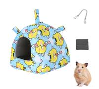 MiOYOOW Guinea Pig Hideout, Warm Hamster Bed Tent Small Animal Cave House with Chain Hooks for Hamsters Ferrets Hedgehogs Chinchillas