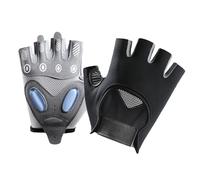 MiOYOOW Gym Gloves, 1Pair Breathable Half Finger Sports Gloves with Thickened Palm Pad for Training Cycling Weightlifting Exercising Fitness